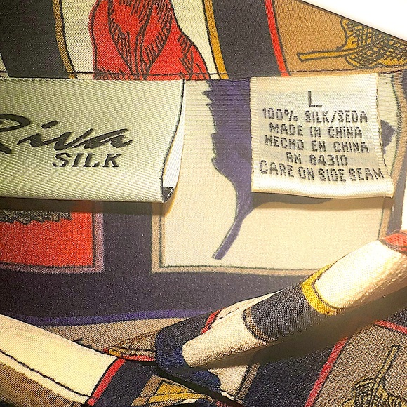 Vintage 90’s Riva Silk 100% Silk As New Large Women's Long-sleeved Top - Picture 8 of 12